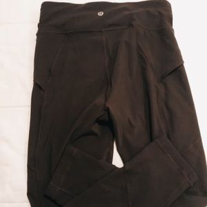 lululemon dark gray high waisted leggings